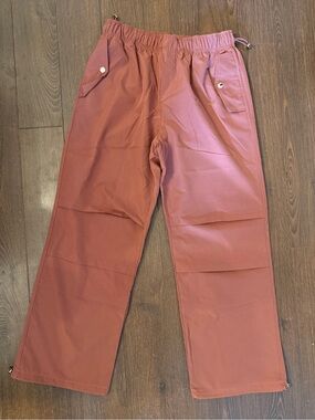 Love Poem By Block Utility Pants With Adjustable Drawstrings (Medium)